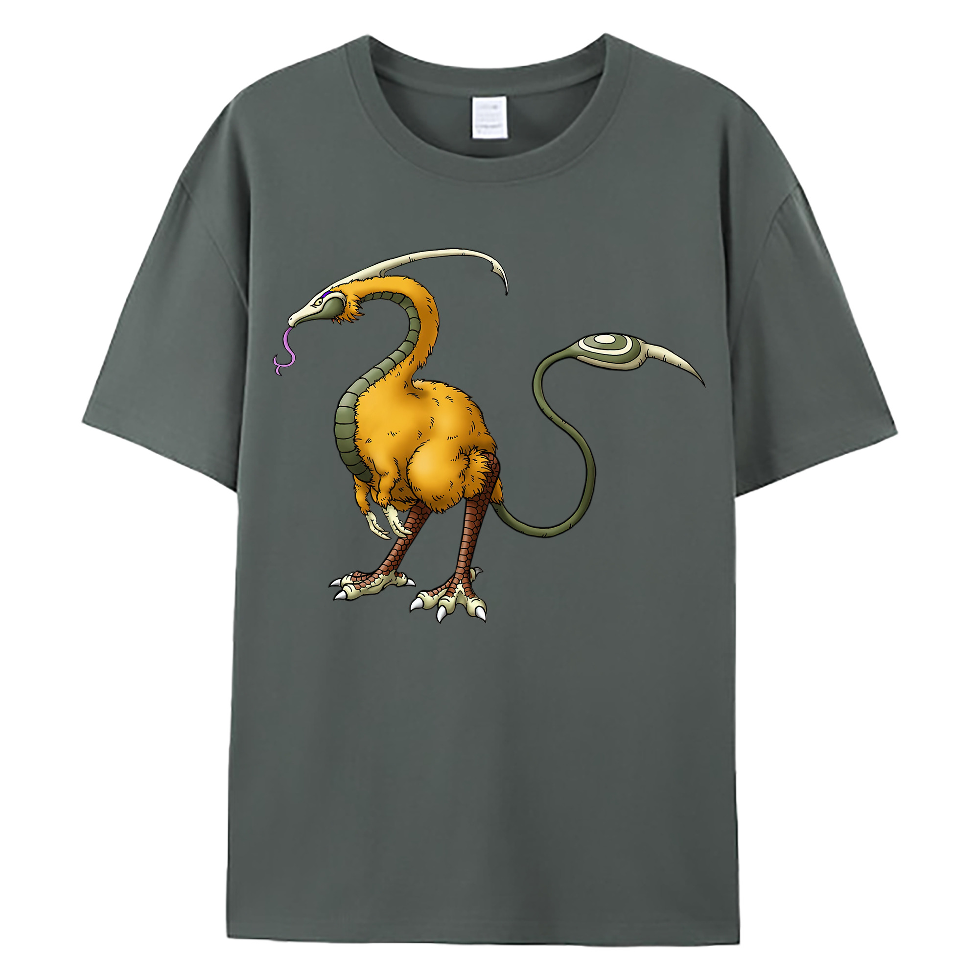 （画像用） ドラゴンクエスト Doragon Kuesuto Dragon Quest 綿100％ メンズ半袖Tシャツ｜肌触りやわらか＆通気性